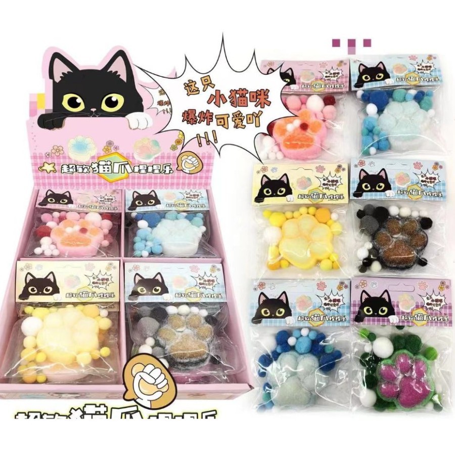 Anti Stress Jouet GWAWG 7 PCS Squishy Gato Pata Oreo Biscuit Et Pingüin Anti Figurine Hello Kitty