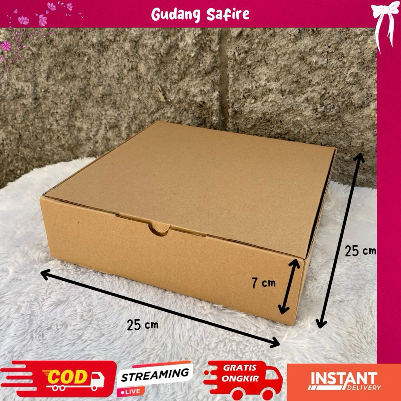 Cardboard Box 25x25x7 cm/Hampers Box/Packaging Box | Shopee Philippines
