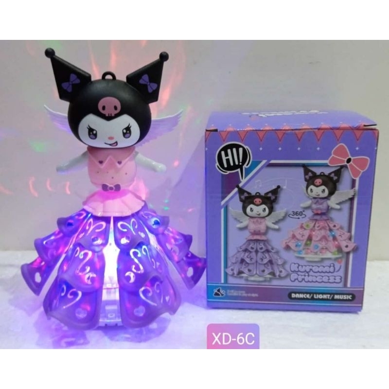 The kuromi princess dancing robot toy has music and lights up | Shopee ...