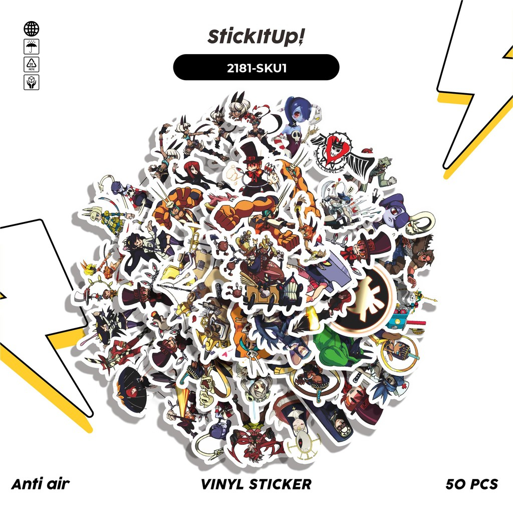 HP COD COD COD COD 50 Pcs Sticker Pack GAME SERIES SKULLGIRLS CHARACTER ...