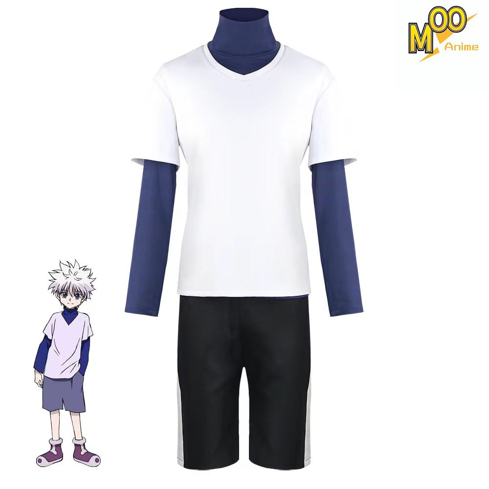 HUNTER Killua Cosplay Costume Uniform Suit Full Set Outfit and wig ...