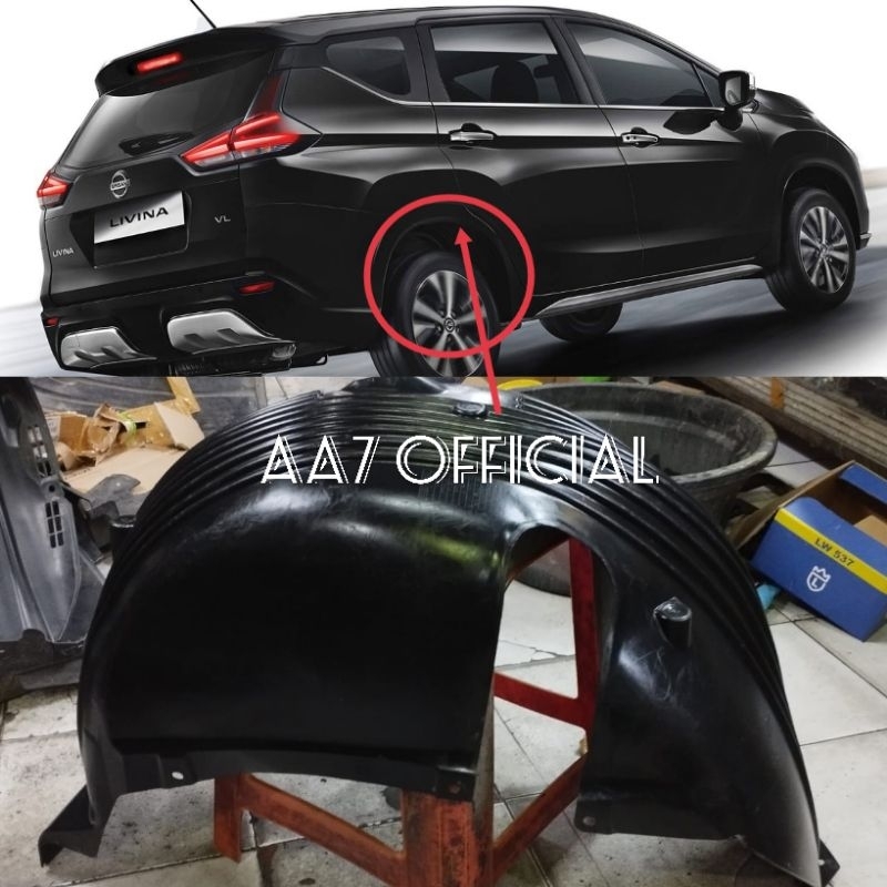 Liner fender fender Under The Top Rear Wheel grand livina 2019 2020