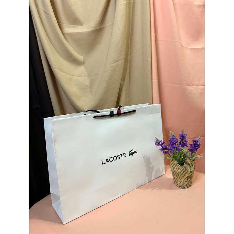 Lacoste Paper Bag Gift Wrapping Shopee Philippines