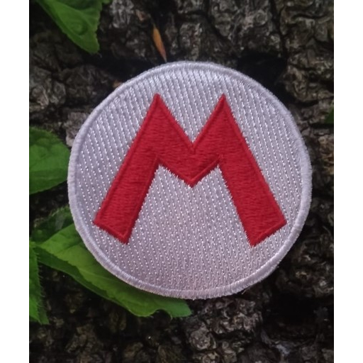 M Super Mario Embroidered Patch Emblem Uk 6 Cm | Shopee Philippines