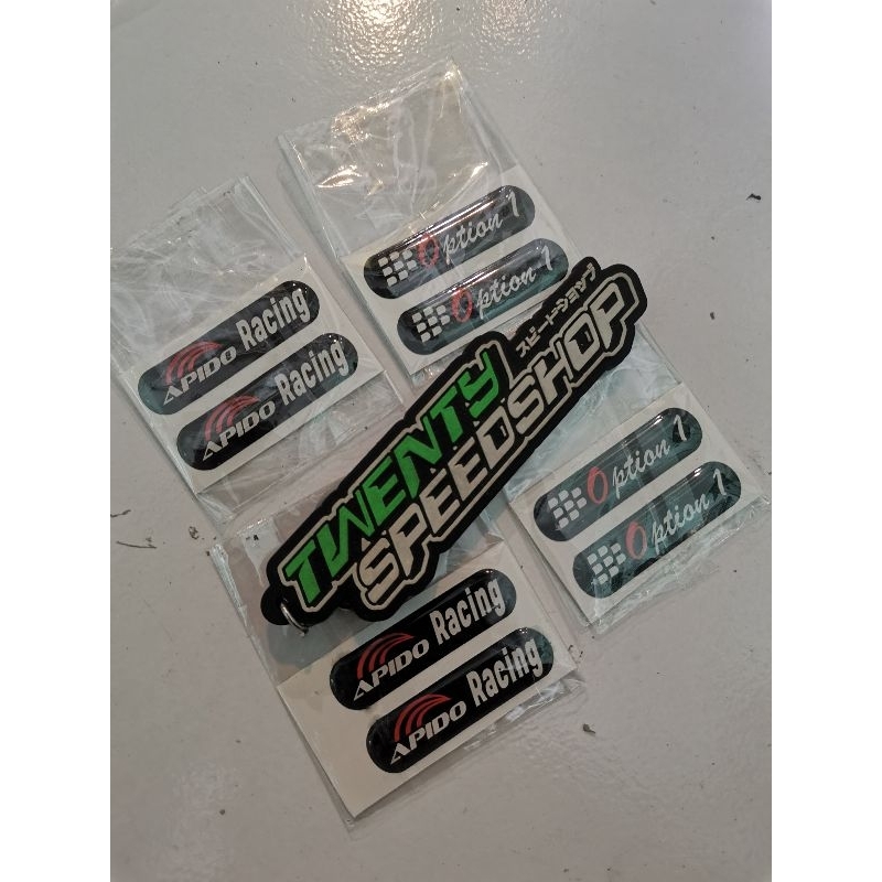 Emblem/sticker RESIN UNDERBONE OPTION 1 APIDO RACING Boy | Shopee ...