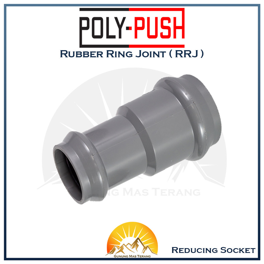 Poly Push Reducing Socket RRJ Rubber 160 x 110 mm 6 x 4