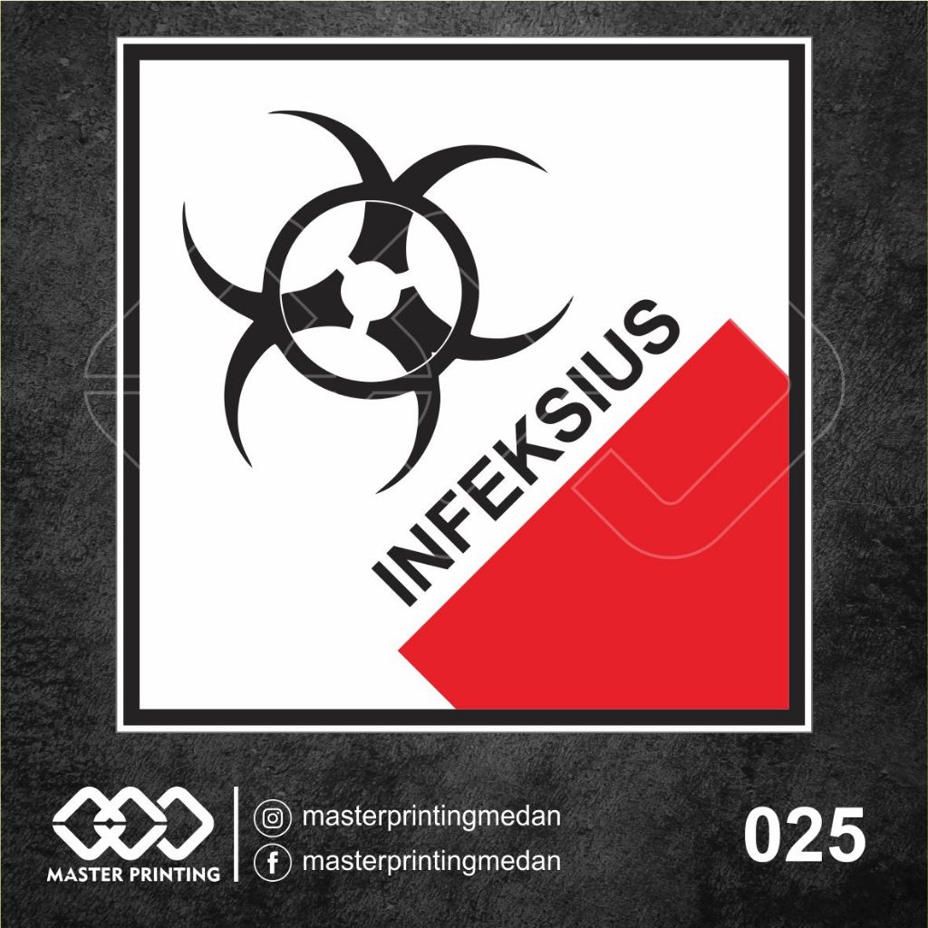 025 - Infectious Stickers, B3 Waste Symbols, Vinyl Stickers, Ritrama ...