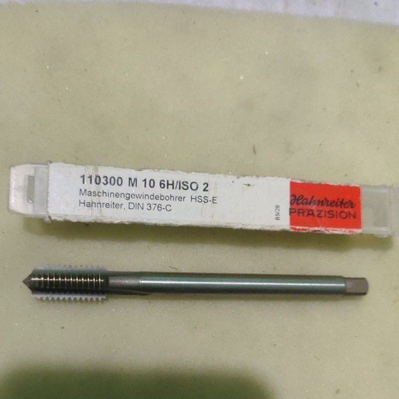 MESIN Tap Machine PO m10 x 1.5 6h/ISO2 hahnreiter Length 100mm | Shopee ...