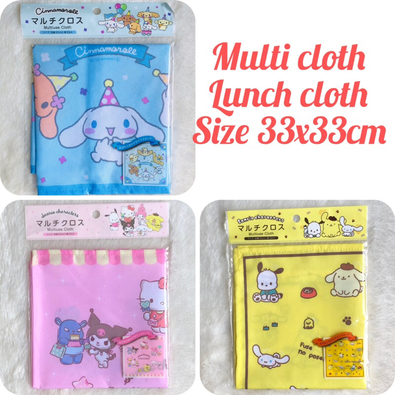 Multiuse cloth lunch cloth sanrio cinnamoroll sanrio characters ...