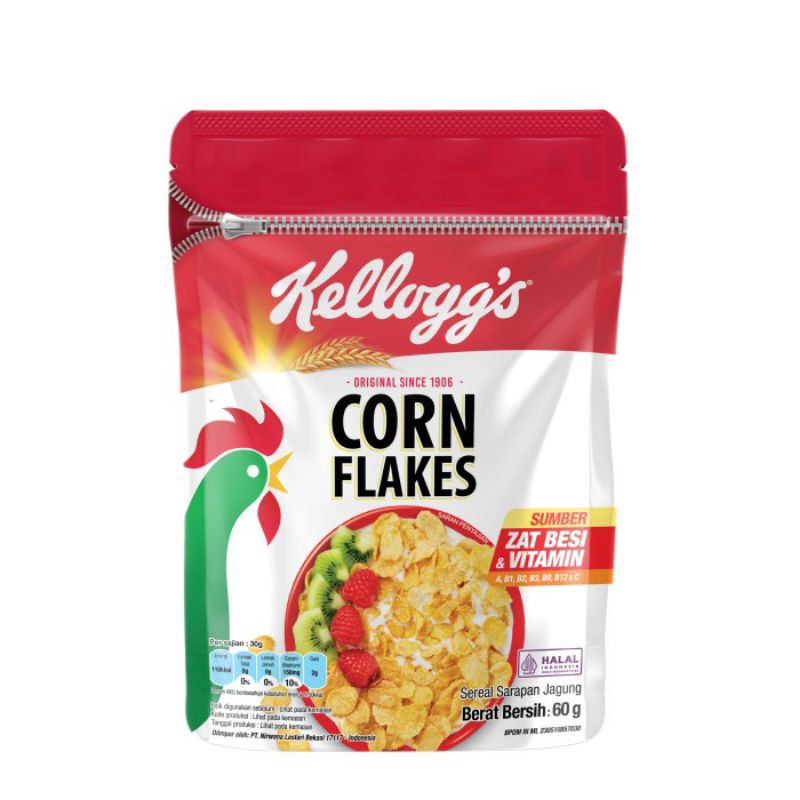 Kelloggs Corn Flakes 60gr Zip Lock Packaging Shopee Philippines