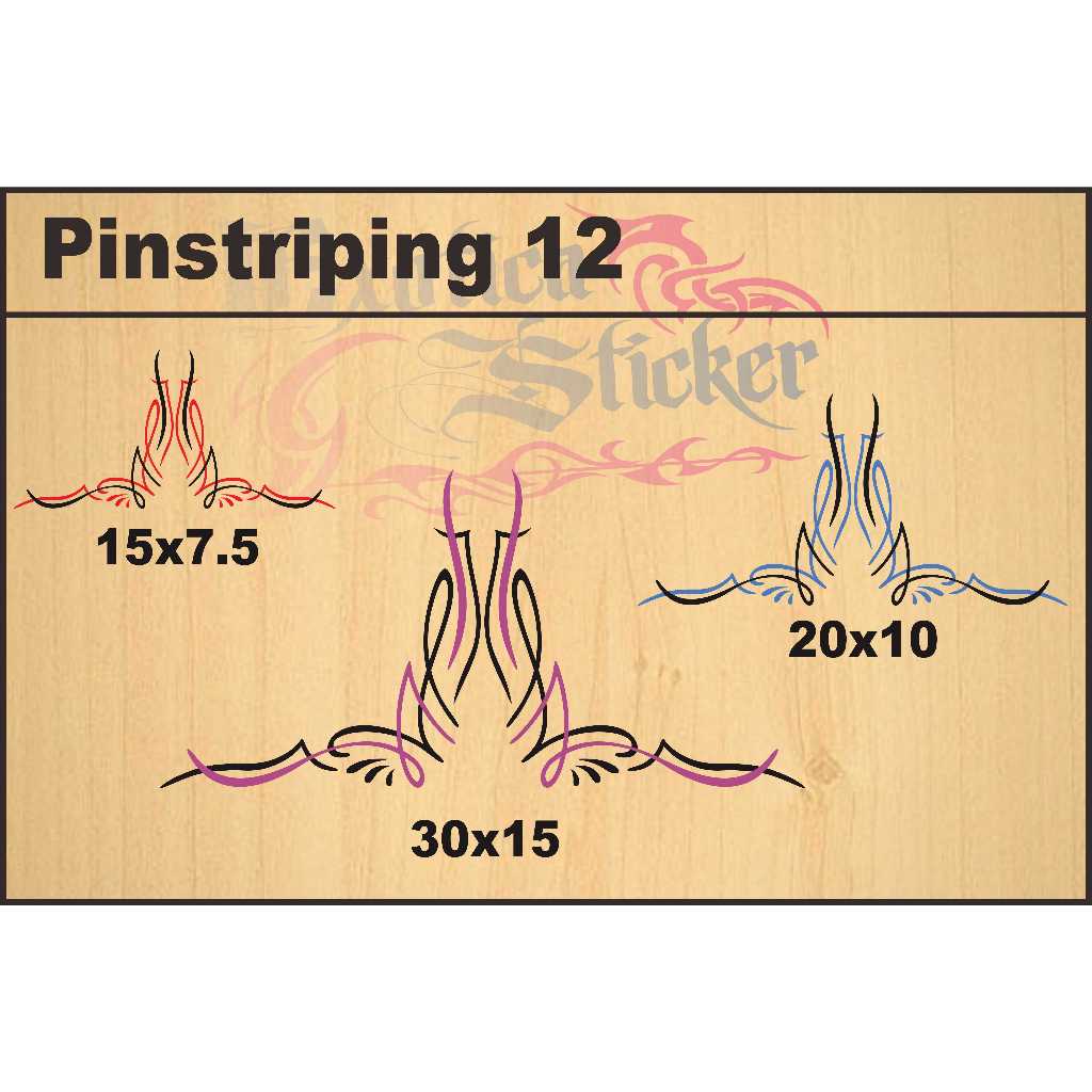 Pinstriping 12 motorbike body trim cutting stickers | Shopee Philippines