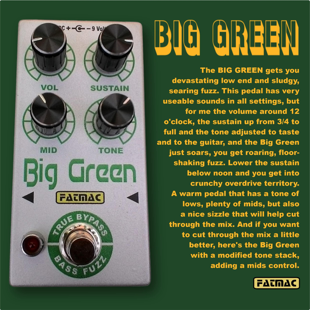 Fatmac Big Green - Based on Green Russian Big Muff - Fuzz (Guitar ...