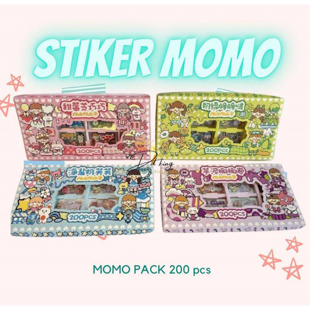 200 Sheets Per Box Sticker Sanrio Momo BTS Blackpink Pokemon ...