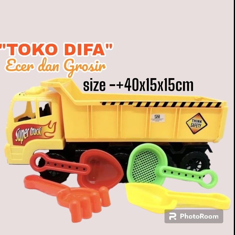 Dt Toys - Beach Sand Truck Toy 888, Size 40cm, Thick & Clear | Shopee ...