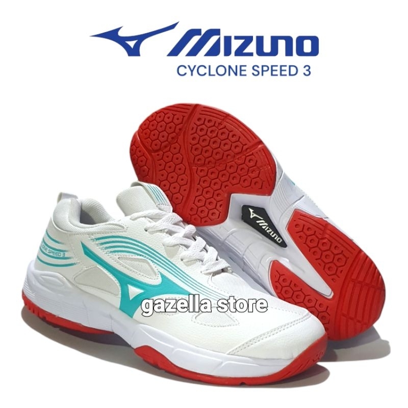 Mizuno Volley Cyclone Speed 3 Shoes Men s Volleyball Shoes Off White Anti Slip Rubber Sole Outdoor Sport Shopee Philippines