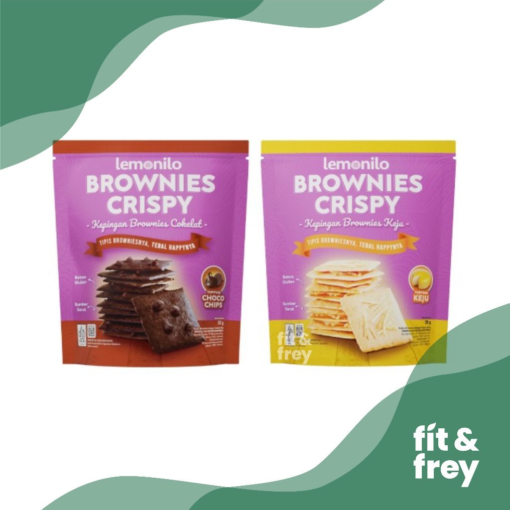 LEMONILO Brownies Crispy - Chocochips Cheese - Healthy Diet Snack ...