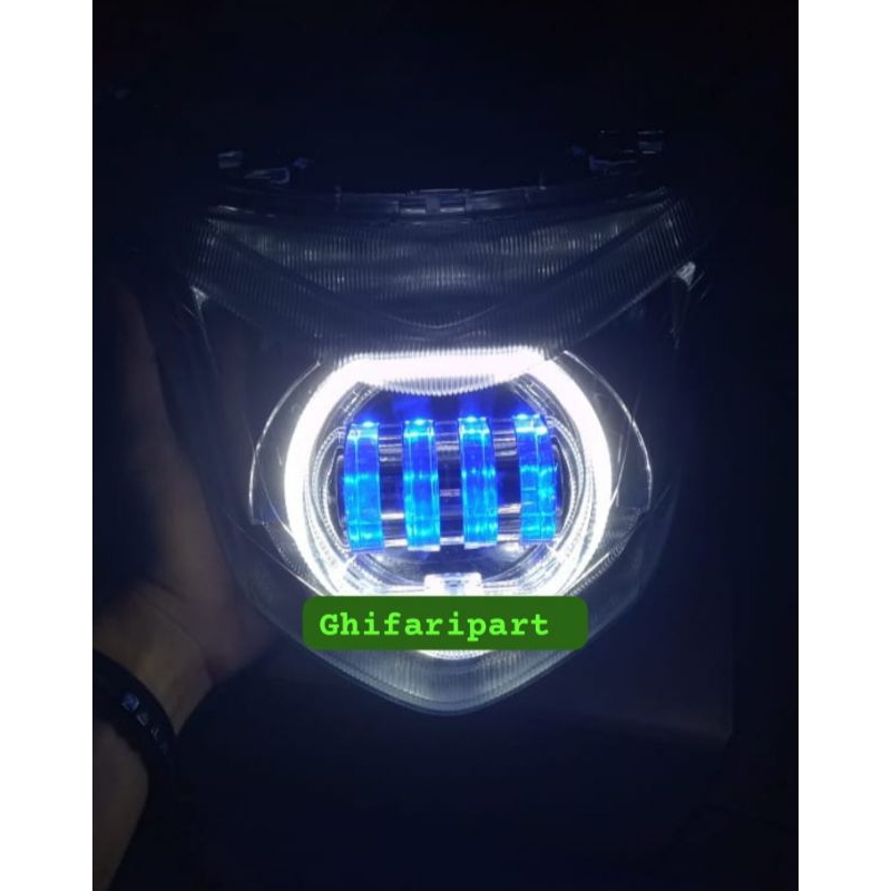 MATA CAHAYA Reflector Headlamp Headlight Beat Pop Plus Biled Daymaker 4
