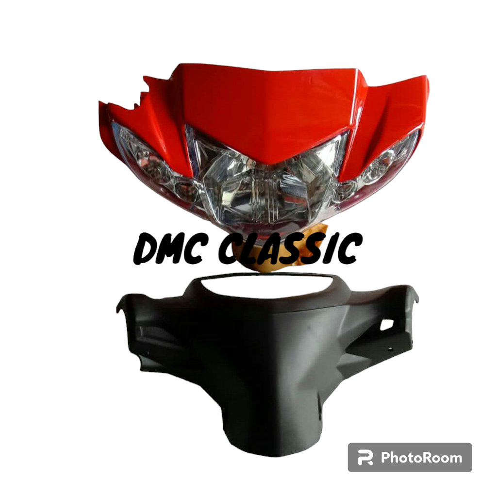 MERAH The front and rear head of the new vega r is red, a set of new ...