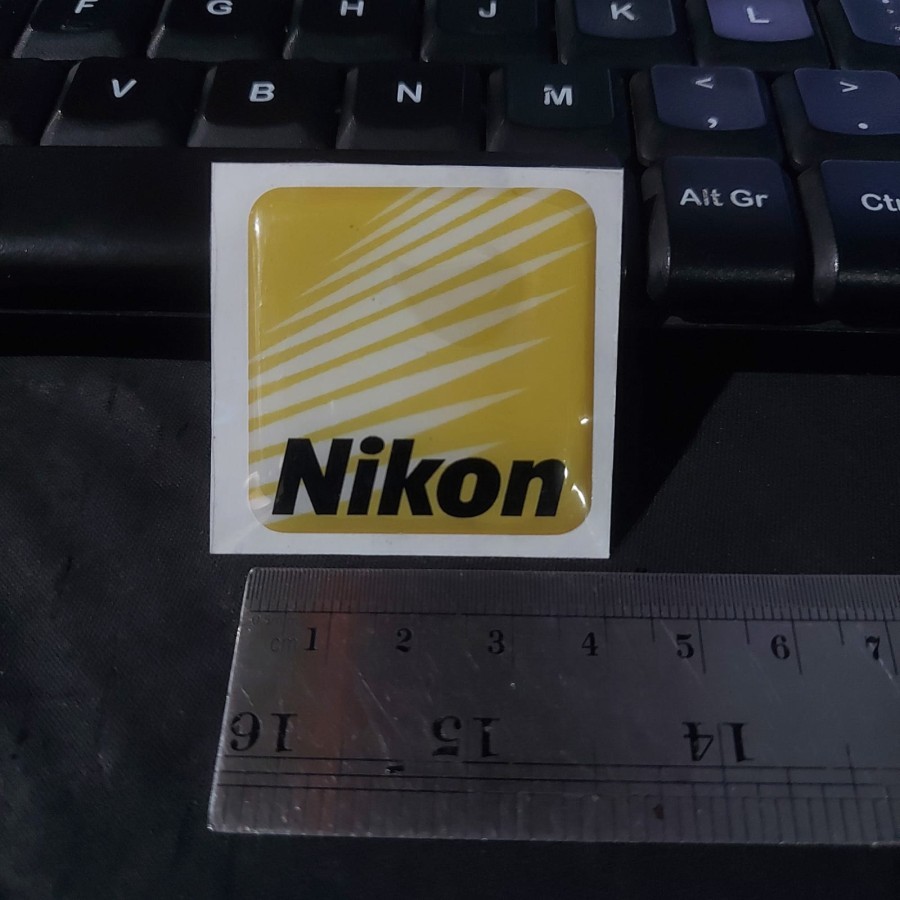 NIKON Embossed Resin Sticker Small 3D Flexible Sticker Unit | Shopee ...