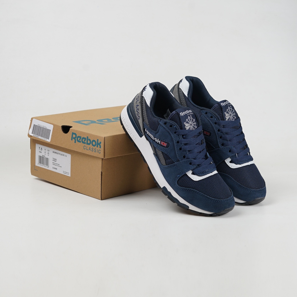 Reebok Classic GL 6000 Navy White Shoes Shopee Philippines