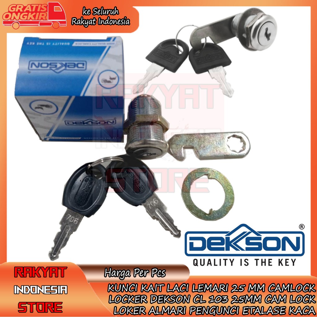 Dekkson CL 103 CAMLOCK Drawer LOCK 25MM CAM LOCK FURNITURE CL103 Lumos