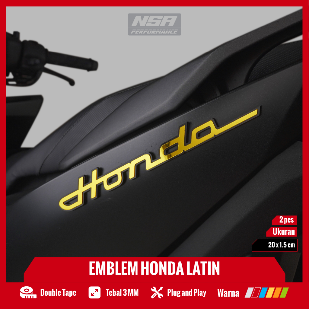 Nsa emblem Honda Latin Honda Latin Sticker Embossed 3D NSA Performance ...