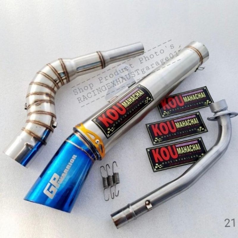 (TB) Kou Mahachai Conical exhaust open spec pipe Canister 51mm+Big ...