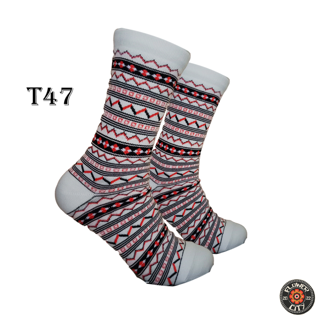 Tribal Pattern (FC) Socks No. T47 | Shopee Philippines