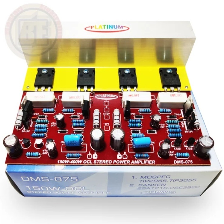 Ocl Stereo Power Amplifier KIT 150-400 Watt TR TIP MOSPEC Platinum DMS