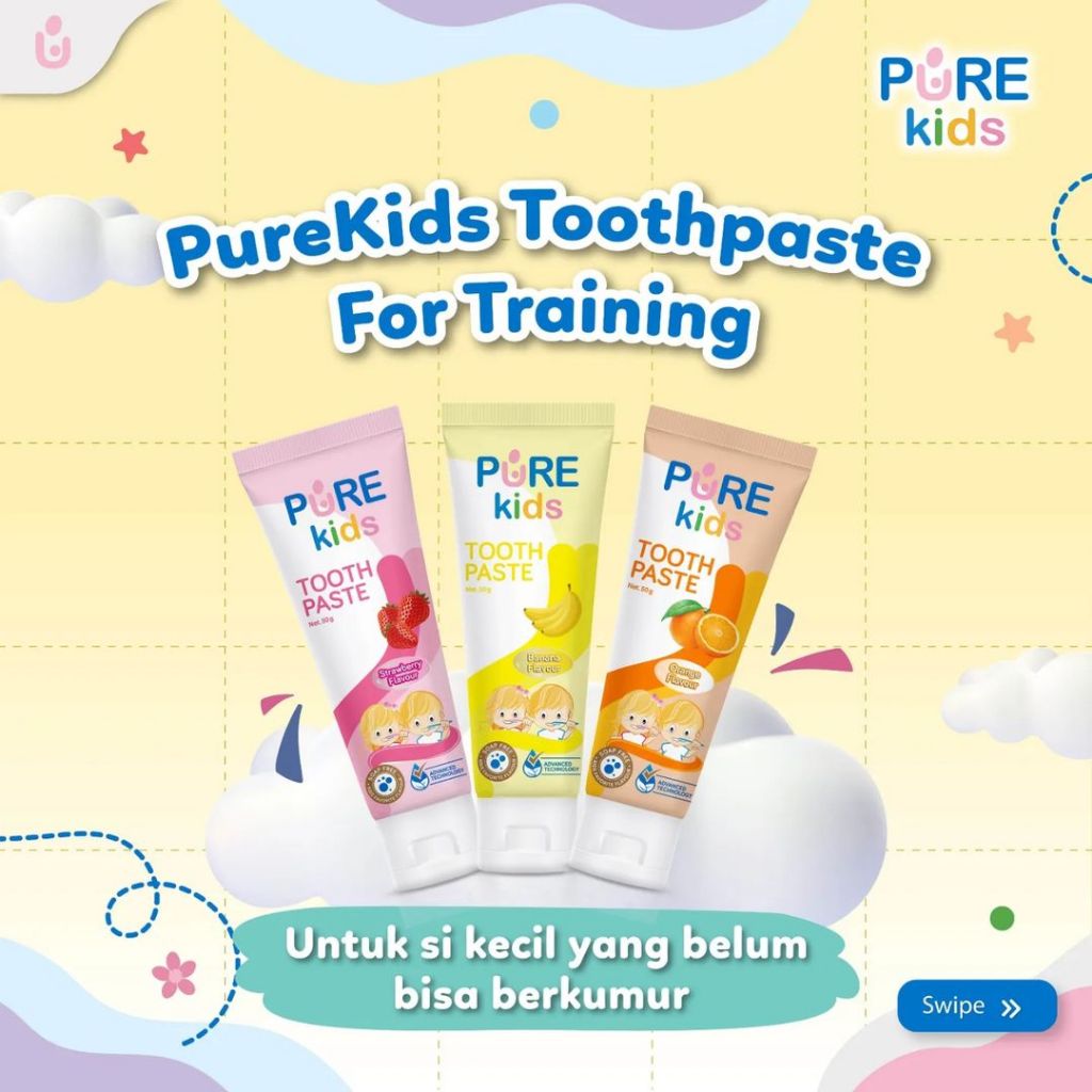 PURE KIDS Toothpaste All Variants 50g | Shopee Philippines