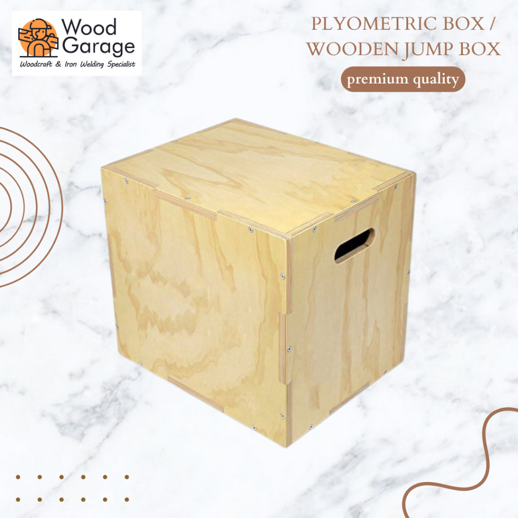 Plyo box jump 3 in 1 wooden jump box plyometric box/ (already assembled ...