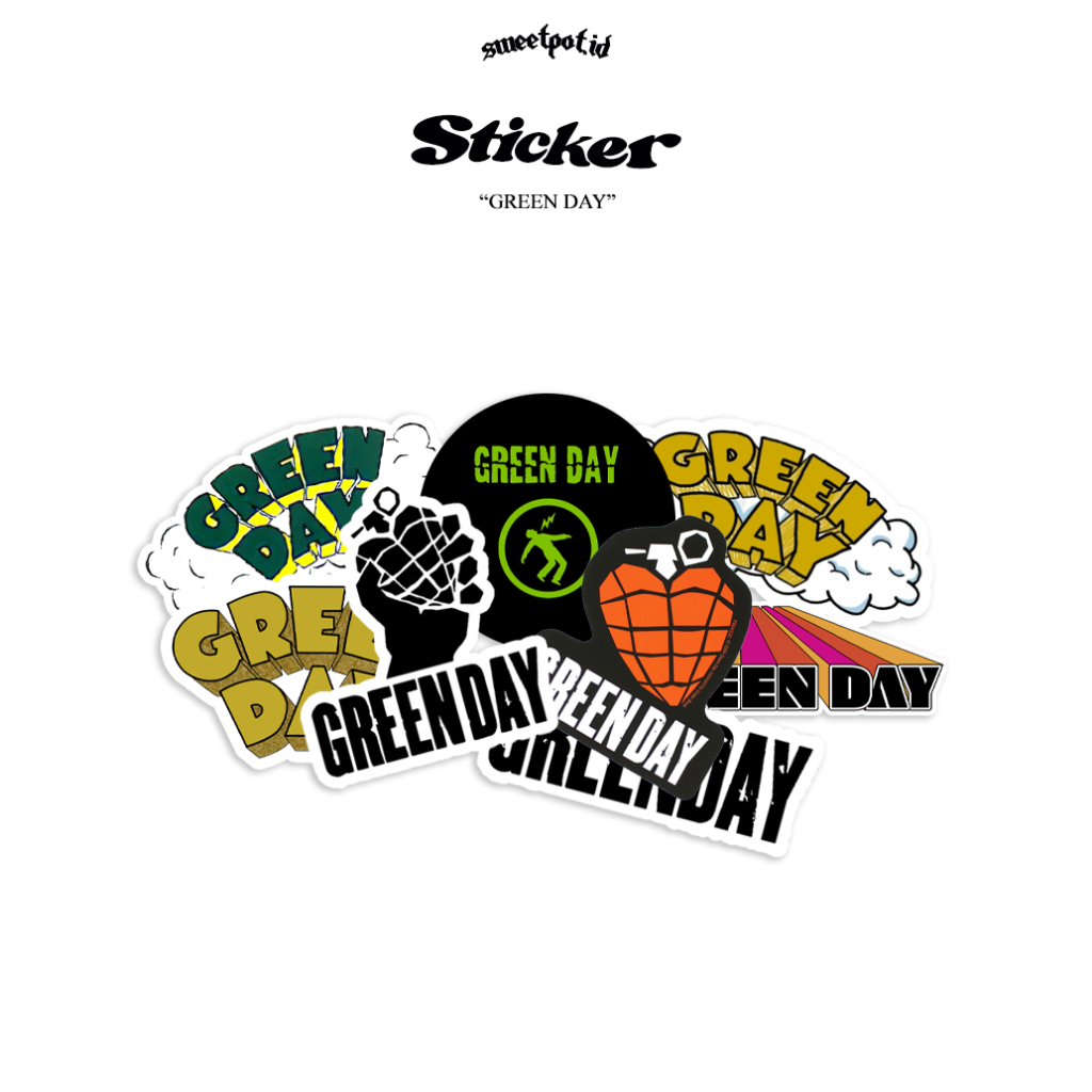 Green DAY EDITION STICKER/PUNK STICKER/PUNK/HARDCORE/Grain STICKER ...