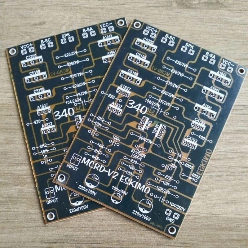 Pcb Driver Power Amplifier Mono MCRD V2 Eskimo Type 340 Low Sub