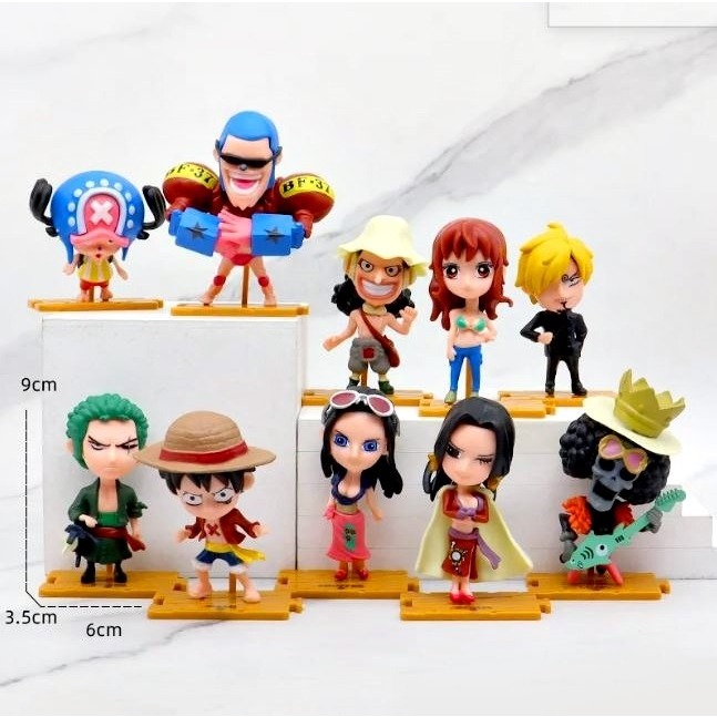 One Piece Monkey D Luffy Action Figure Set of 10 Pcs | Shopee Philippines