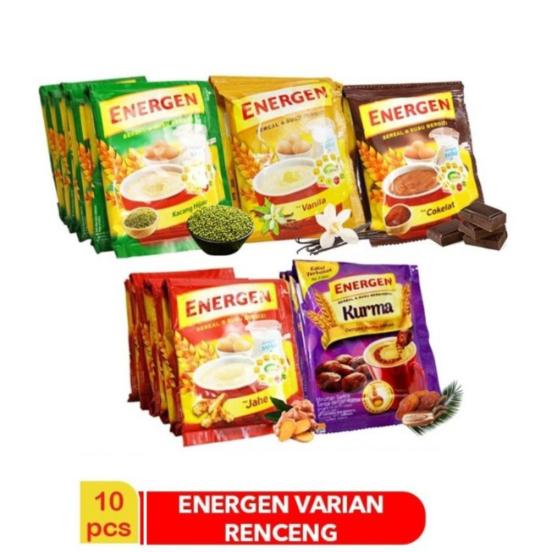 ENERGEN 34 GR 1 SACHET CONTAINS 10 PCS | Shopee Philippines