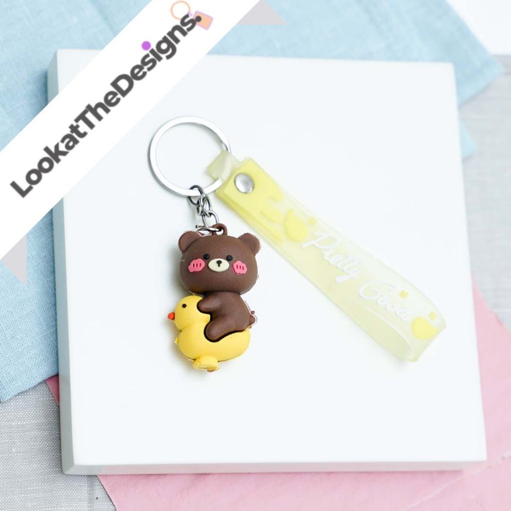 GANTUNGAN 3D LINE Friends Brown Cony Sally Keychain - Cute Character ...
