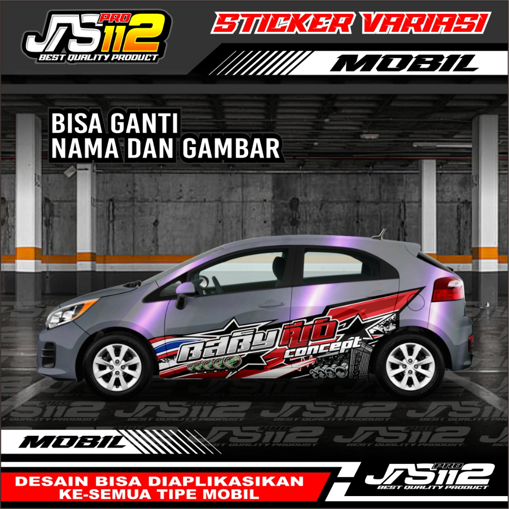 MOBILIO CAR STICKER DECAL THAILOOK DESIGN CAR STICKER FREE REQUEST NAME ...