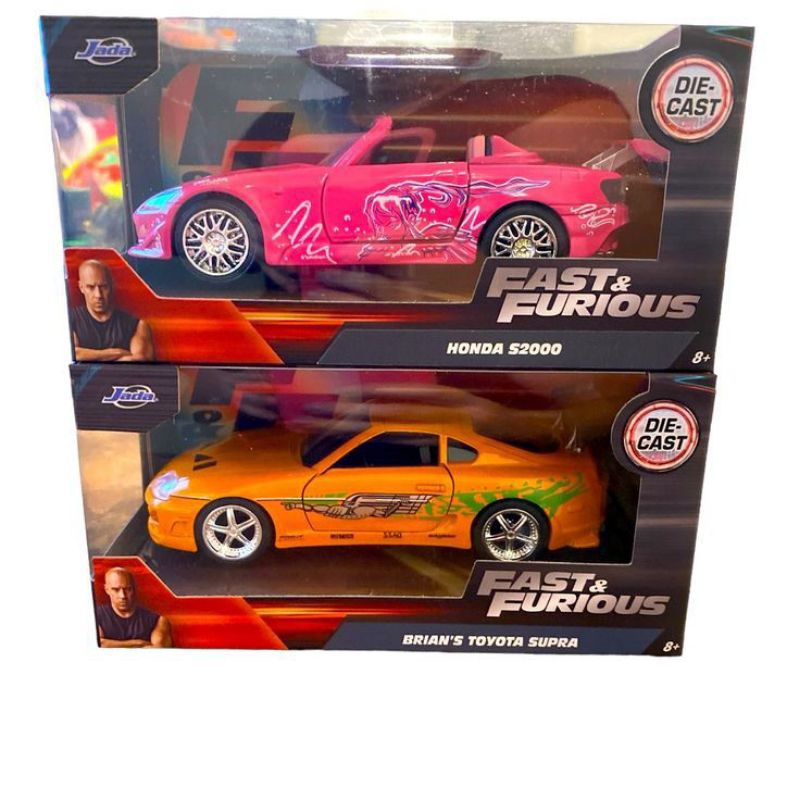 Jada HONDA S2000 SUKI BRIAN'S TOYOTA SUPRA FAST AND FURIOUS 1:32. Scale ...