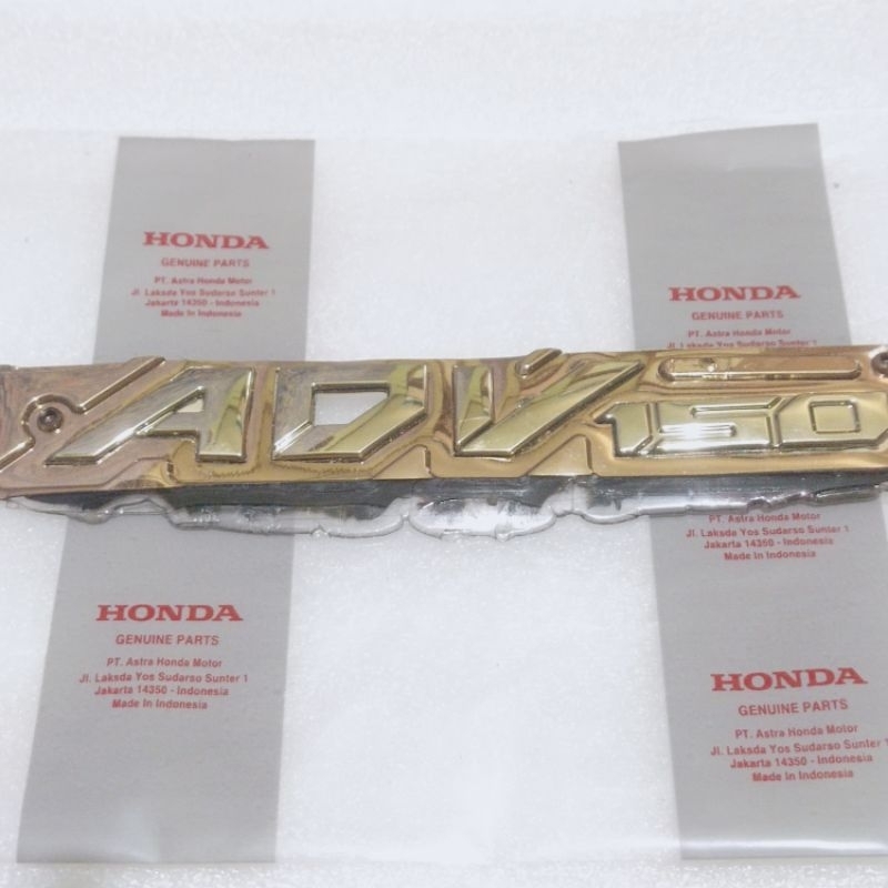 Logo emblem 3D Letters honda adv 150 gold original gold original ...