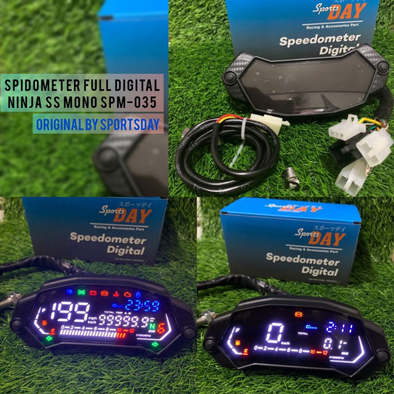 Spidometer Speedometer Spido Full Digital Ninja Ss Mono 250 Pnp Cb Gl