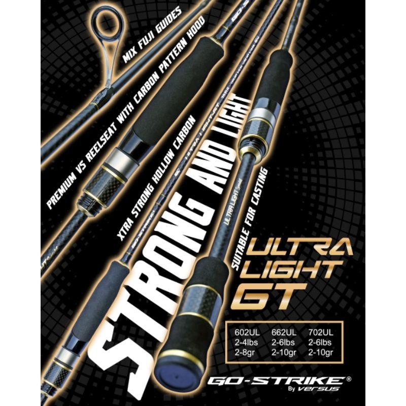 Rod versus Go-strike Ultra light-GT 662,702 Ul | Shopee Philippines