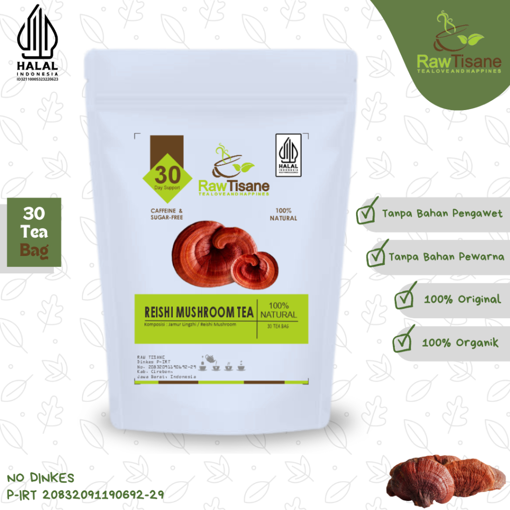RAW TIANE Reishi Mushroom Tea: Lingzhi Reishi Ganoderma Lucidum Tea ...