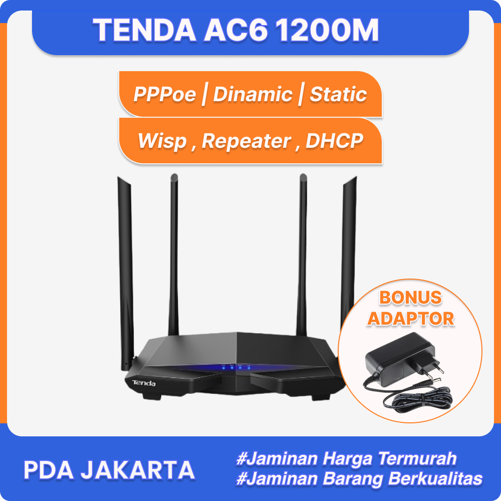 TENDA Ac6 Tent ac 6 WALL KILLER! Gigabit AC6 DUAL BAND tent | Shopee ...