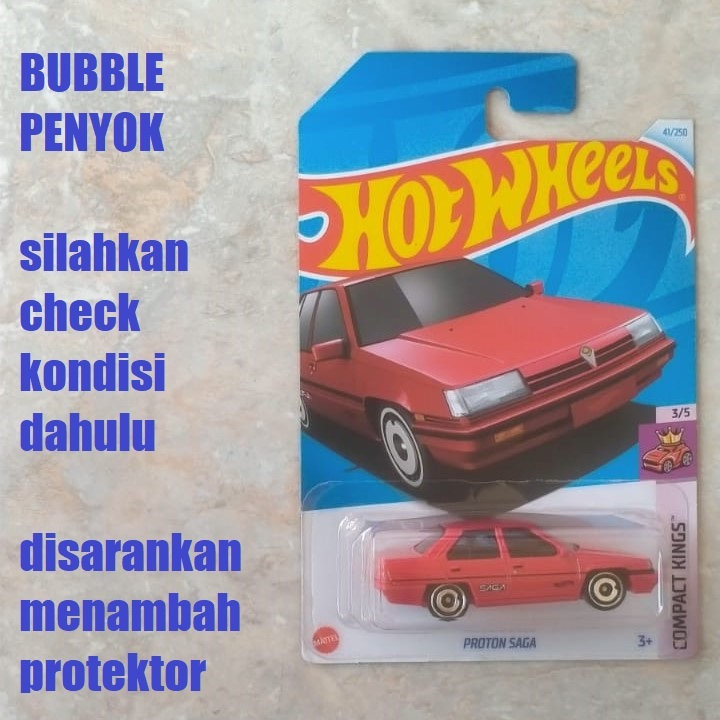 MERAH Hot Wheels Proton Saga Red (2024) | Shopee Philippines