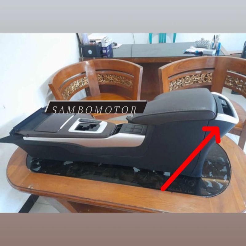 Fortuner vrz srz rear top console box panel trim carbon color | Shopee ...