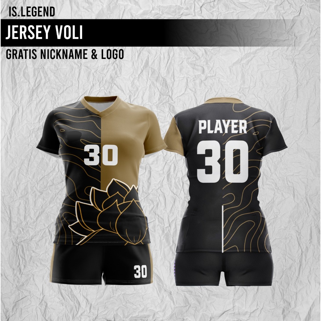 Women's Volleyball Jersey 2024 Full Printing Free Nickname, Logo