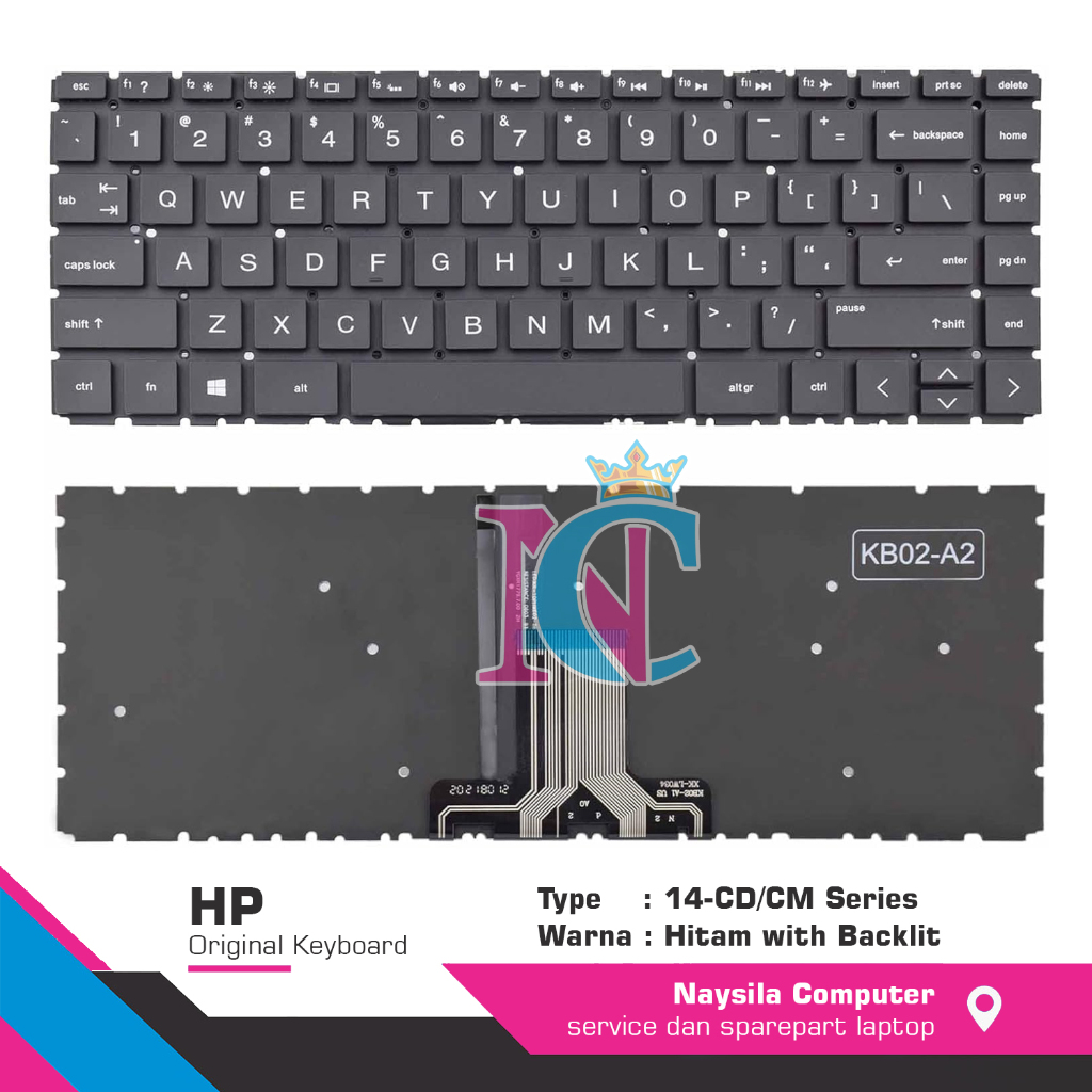 Keyboard HP 14-CK 14-CD 14-CM 14-DH 14-CS 14-DQ 14s-FQ 240 G7 240 G8 ...