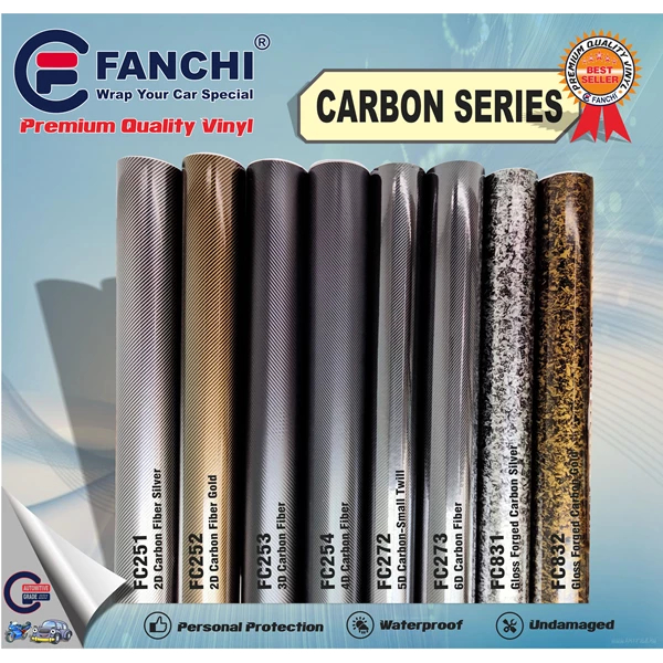 Best Cm X M Carbon Fiber Series Fanchi Sticker Per Meter Shopee