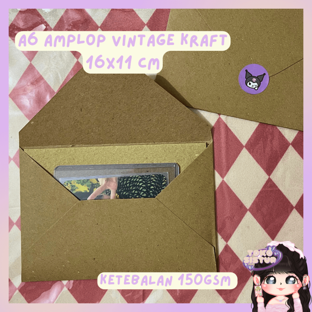 [TS] Unit KRAFT ENVELOPE A6 (UK 16CM | Shopee Philippines