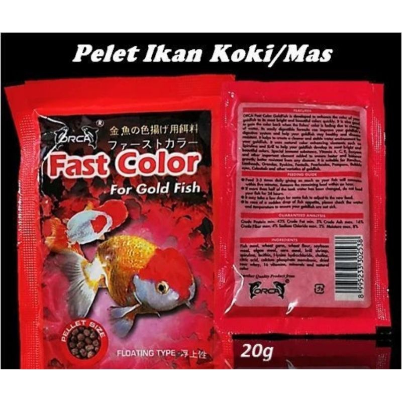 Orca Fast Color Goldfish Food | Shopee Philippines